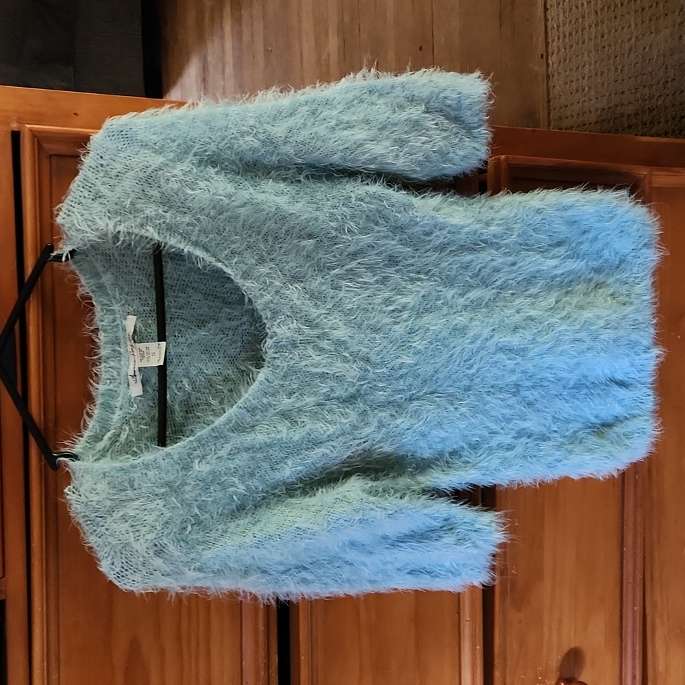 American Rag Fuzzy Blue Sweater size Small